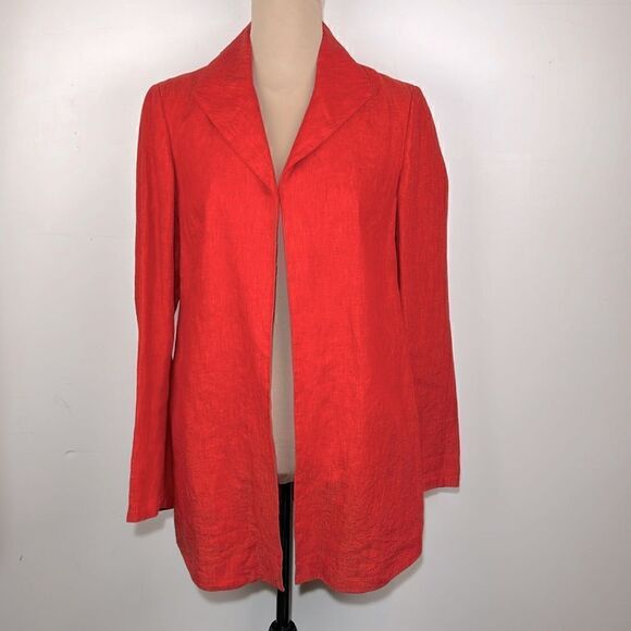 Coldwater creek 100% linen jacket size 4 - Picture 1 of 10